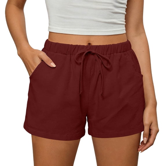 Jerdar Women's Running Shorts Quick Dry Athletic Workout High Waisted Active Shorts with Liner Pocket L