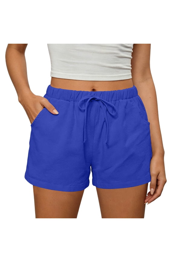 Women's Running Shorts Quick Dry Athletic Workout High Waisted Active Shorts with Liner Pocket M