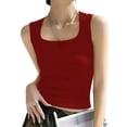 thumbnail image 1 of Jerdar Women's Sleeveless Scoop Neck Ribbed Tank Tops Lightweight Fitted Cami Tee Shirts L, 1 of 7
