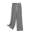 thumbnail image 1 of Jerdar Womens Striped Ribbed Wide Leg Pants Casual Drawstring Elastic Waist Baggy Sweatpants with Pockets Comfy Exercise XXXXL, 1 of 5