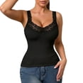 thumbnail image 1 of Jerdar Womens Tank Tops Ribbed Fitted Lace Trim Camisole Sleeveless Summer Casual Basic Cute Cami Spring Fashion 2026 Outfits L, 1 of 5