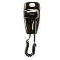 thumbnail image 1 of Jerdon 1600W Wall Mount Hair Dryer, 2 Speeds, 2 Heat Settings, LED Night Light, Black, Direct Wire-Model JWM8CBD, 1 of 6