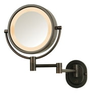 JERDON Wall Mount Mirror For Bathroom ,Nickel Finish - Model JP7510N