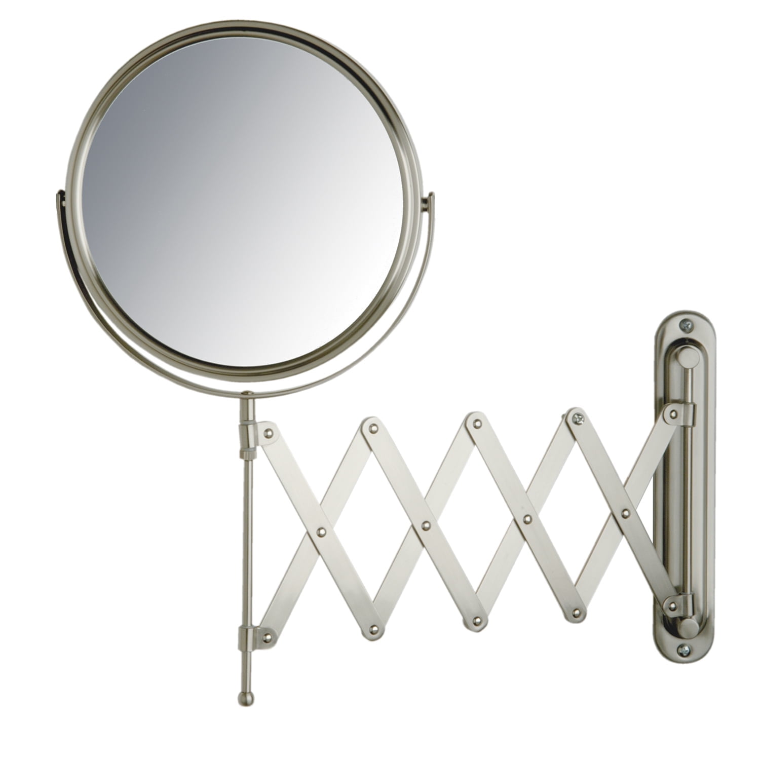 Dual-Sided 8" Swivel Wall Mount Magnifying Mirror in Sleek Design