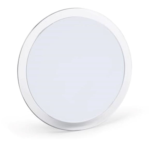 Jerdon 9" Suction Cup Magnifying Mirror - 5X Magnification - Wall Mount, Vinyl Case Included, Great for Travel - JSC5
