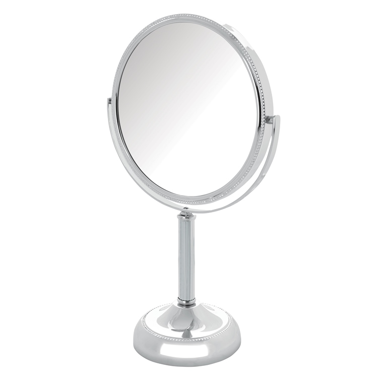 JERDON TwoSided Tabletop Makeup Mirror Makeup Mirror with 10X