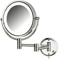 thumbnail image 1 of Jerdon Wall-Mounted Makeup Mirror With Lights - Chrome Lighted Makeup Mirror with 8X Magnification - Model HL88CL, 1 of 8