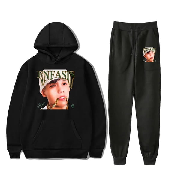 Jere Klein Enfasis Hoodie Jogger Pants Fashion Two Piece Set Women Men Sweatsuits