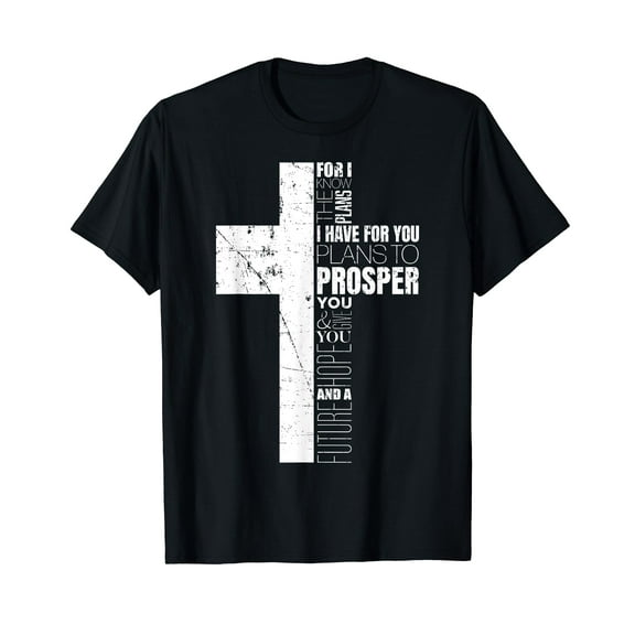 Jeremiah 29:11 Christian Cross Gifts Men Verse Sayings Women T-Shirt