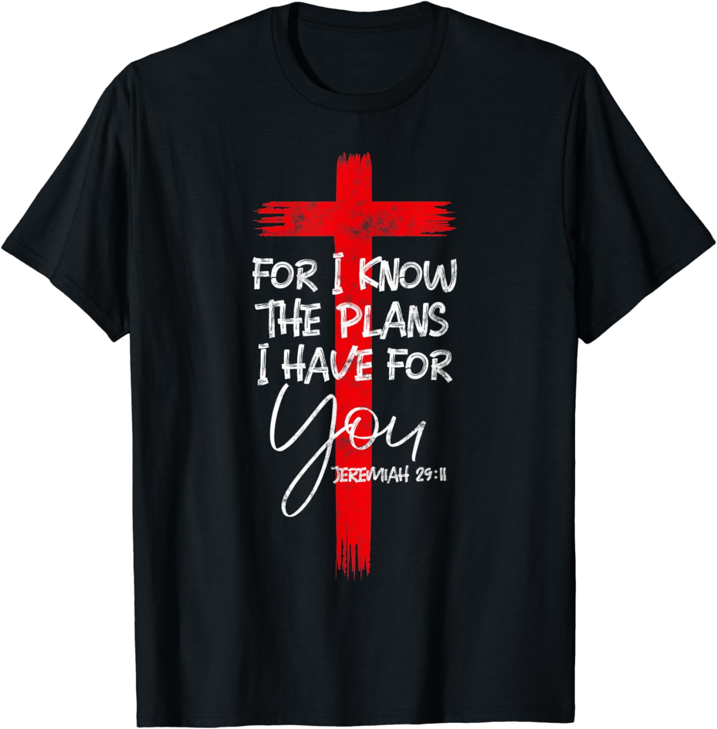 Jeremiah 29:11 Christian Bible Verse Gifts Cross Scripture T-Shirt Jeremiah 29:11 Christian Bible Verse Gifts Cross Scripture T-Shirt