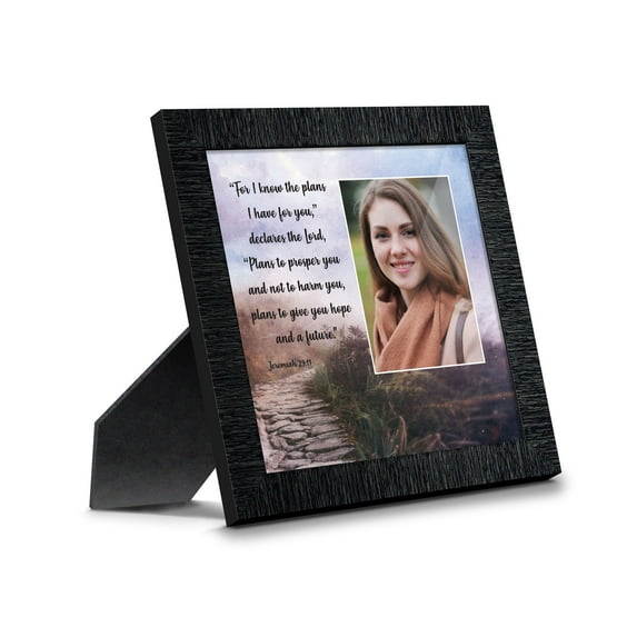 Jeremiah 29:11 "For I Know the Plans I Have For You" Christian Art Gifts, Religious Wall Decor, Pastor or Graduation Gift, Bible Scripture Wall Art, 6443CH