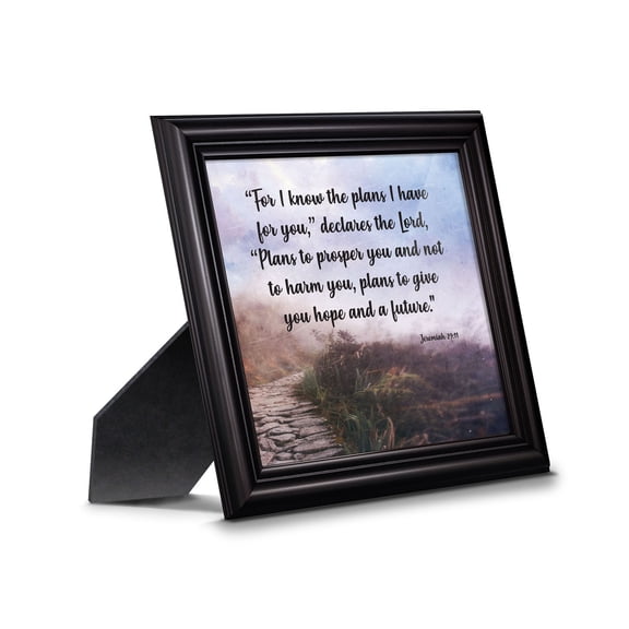 Jeremiah 29:11 "For I Know the Plans I Have For You" Christian Art Gifts, Religious Wall Decor, Pastor or Graduation Gift, Bible Scripture Wall Art, 8737B