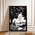 thumbnail image 1 of Jeremiah 29 11 Peaceful Scripture Landscape Wall Art Print, Unframed Paper Poster 8x10in, 1 of 4