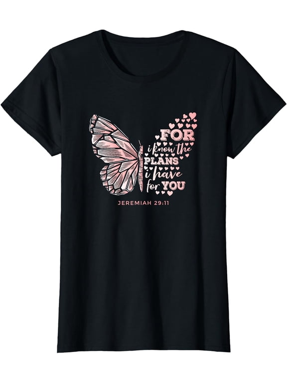 Jeremiah 29:11 Scripture Gift Faithful Christian Believer T-Shirt
