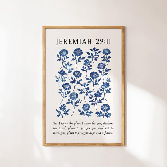 Jeremiah Blue Hope Future Wall Art Home Decor