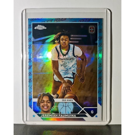 Jeremiah Faummuina 2023-24 Topps Chrome Overtime Elite #73 OTE Refractor