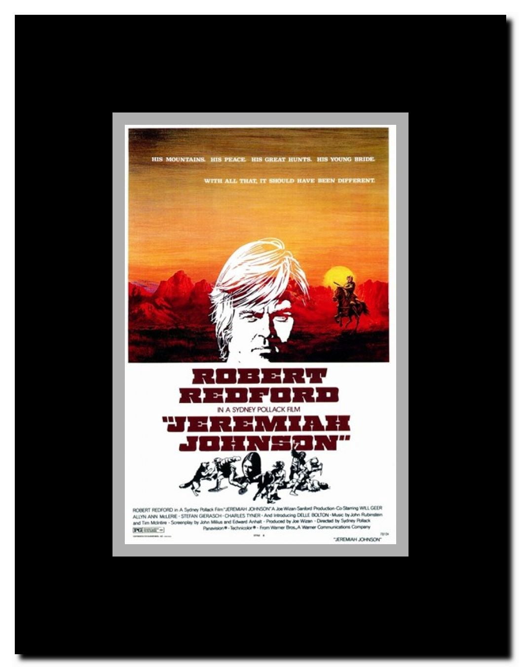 Jeremiah Johnson Framed Movie Poster