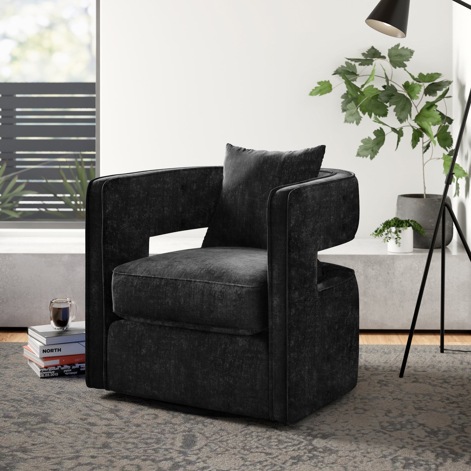 Jeremiah swivel barrel chair deals