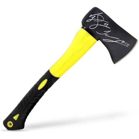 Jeremiah Trotter, Sr. & Jeremiah Trotter, Jr. Philadelphia Eagles Autographed Football Hand-Axe