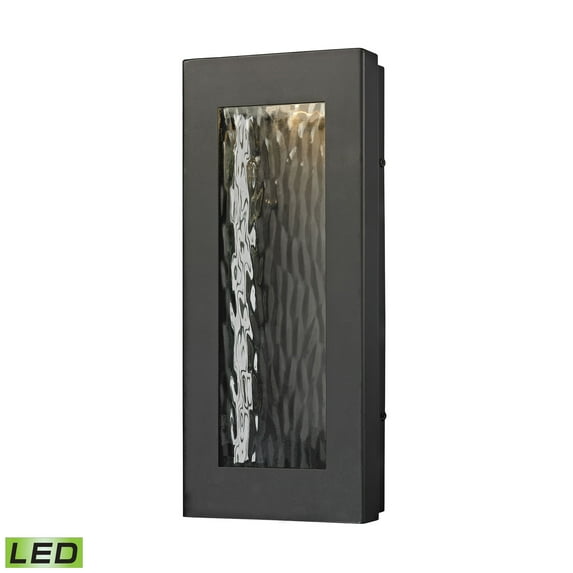 Jeremy 1-Light Outdoor Sconce in Matte Black - Integrated LED