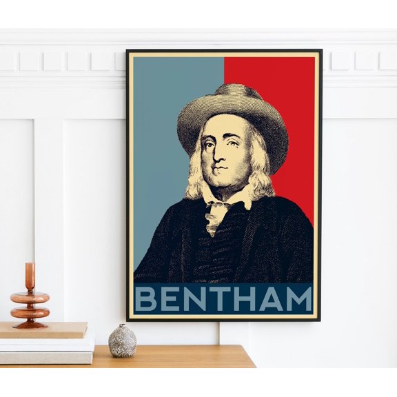 Jeremy Bentham Original Art Print Photo Poster