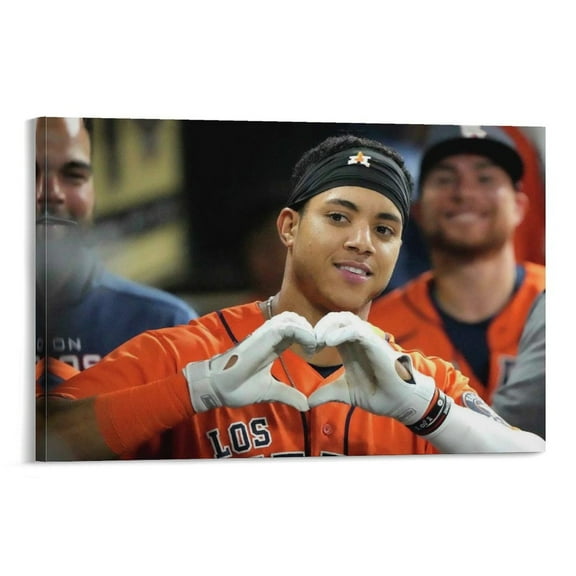 Jeremy Pena Baseball Player Canvas Poster Canvas Poster Wall Art Picture Prints Hanging Photo Gift Decor Home Posters Artworks 12x18inch(30x45cm)