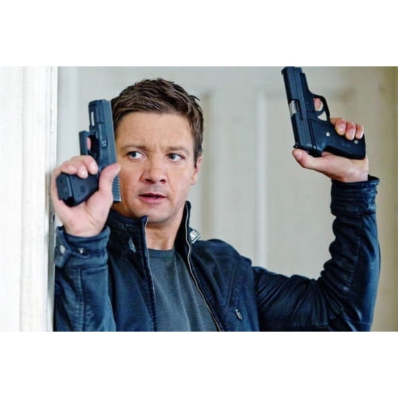 Jeremy Renner With Guns From The Bourne Legacy 24X36 Poster