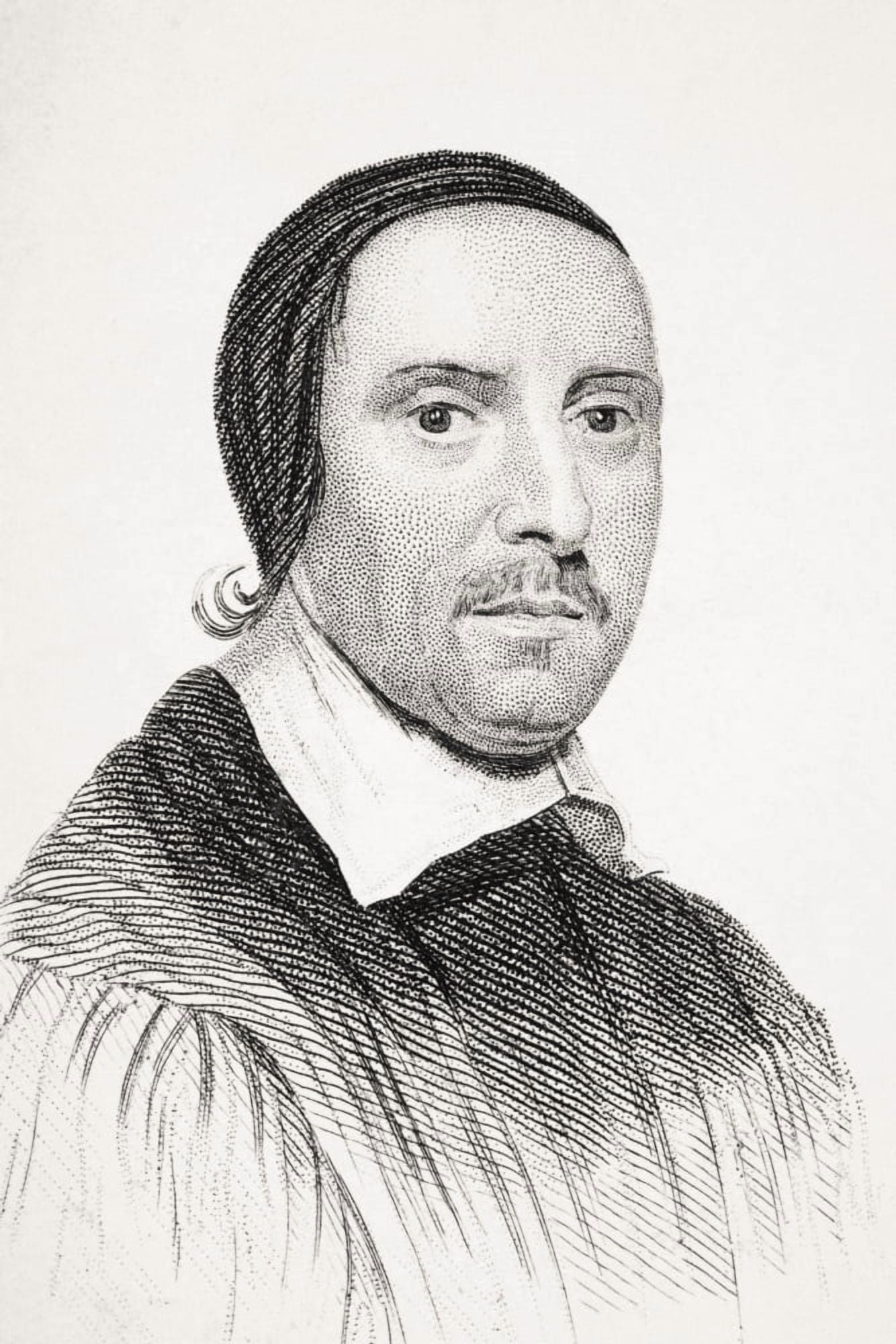 Jeremy Taylor Baptized 1613-1667 Anglican Clergyman And Writer From Old Englands Worthies By Lord Brougham And Others Published London Circa 1880s Canvas Art - Ken Welsh Design Pics (11 x 17)