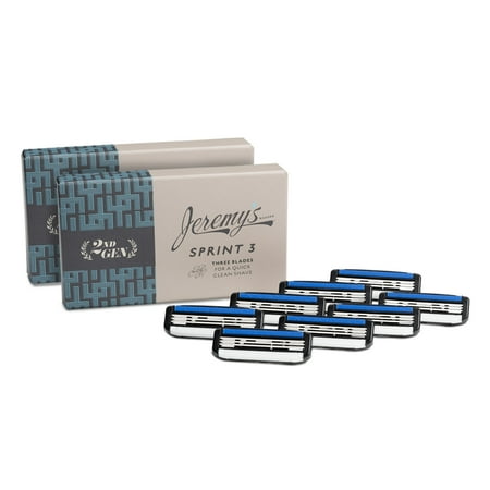 Jeremy's Razors Sprint 3 Subscription Refill 8-CT