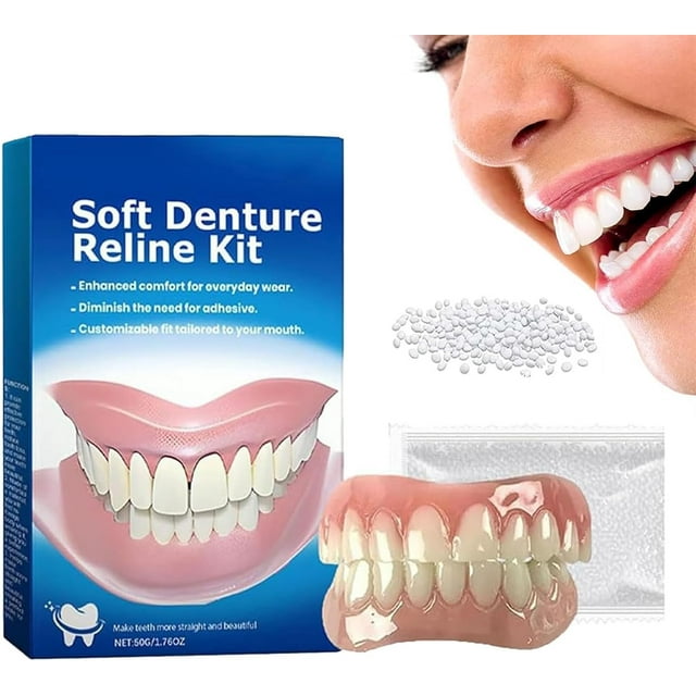 Jeremytis Soft Denture Kit, Silicone Denture Reliner Kit, Jeremytis