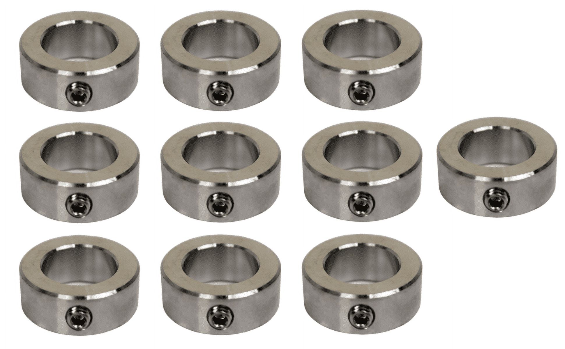 Jeremywell 1/2" Bore Stainless Steel Set Screw Shaft Collar OD 1" Width