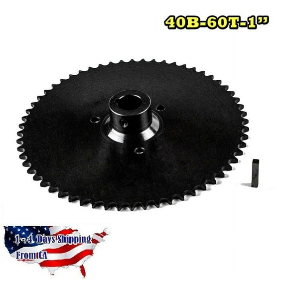 Jeremywell 1" Bore 60 Teeth Go Kart Live Axle Sprocket Automotive Specialty Parts, 53 oz