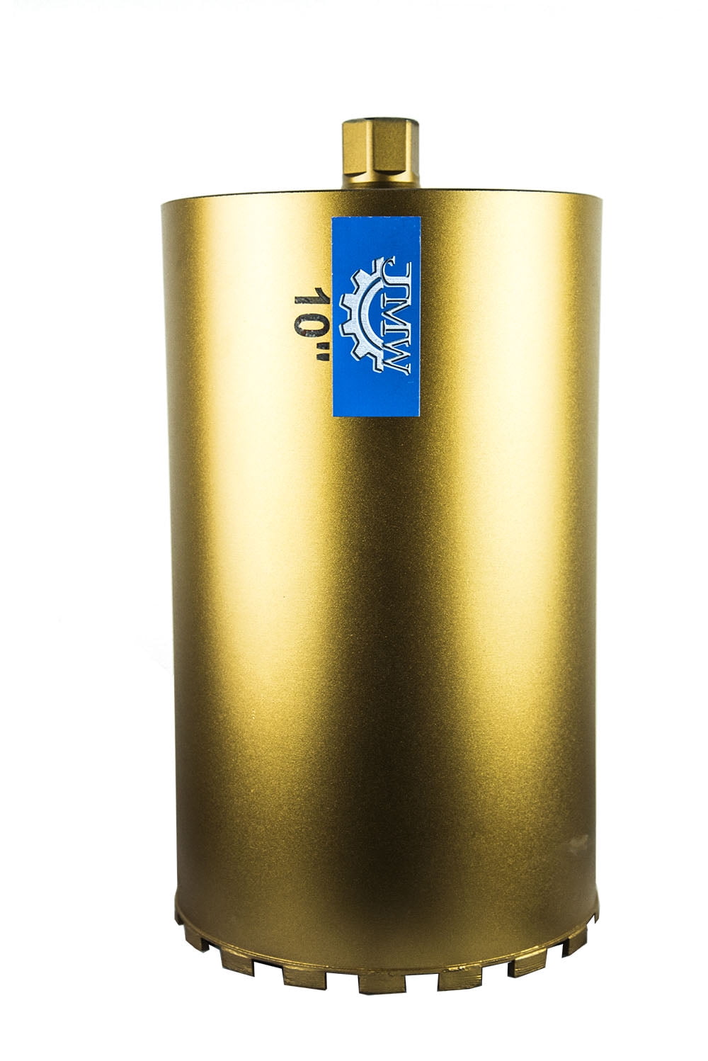 Jeremywell 10" (254mm)Diamond Wet Drill Core Bit for Concrete, Granite, Brick Block, #30/40 Diamond Grits, 1-1/4"-7 Threaded, Height 17"