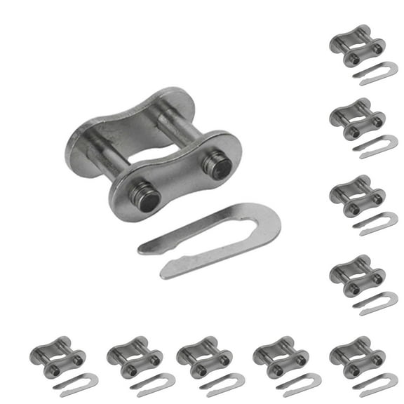 Jeremywell 10-PCS 41NP Nickel Plated Connecting Link Roller Chain Master Link ANSI Standard