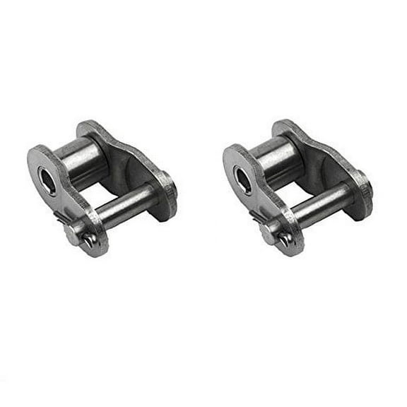 Jeremywell 100 SS Stainless Steel Roller Chain Offset Link (2PCS)