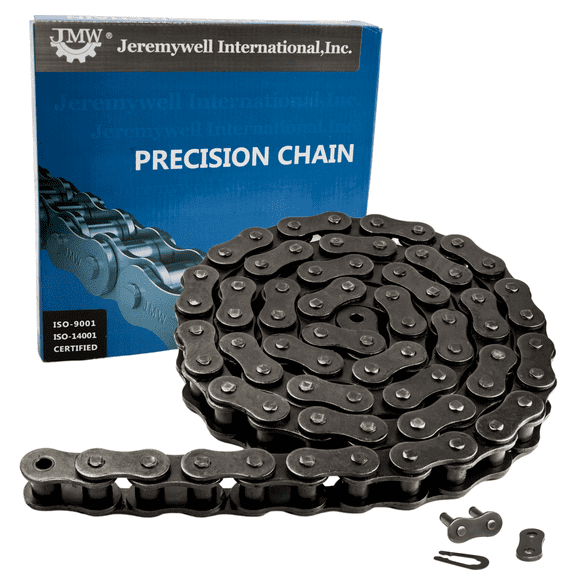 Jeremywell 140 Roller Chain 10 Feet with 1 Connecting Link