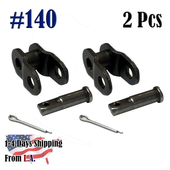 Jeremywell 140 Standard Roller Chain Offset Link (2PCS)