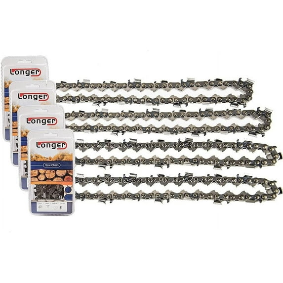 Jeremywell 18 Inch Full Chisel Chainsaw Chain Blade 68 Drive Links 0.325'' Pitch 0.063'' Gauge Fits Stihl (4 Pack)