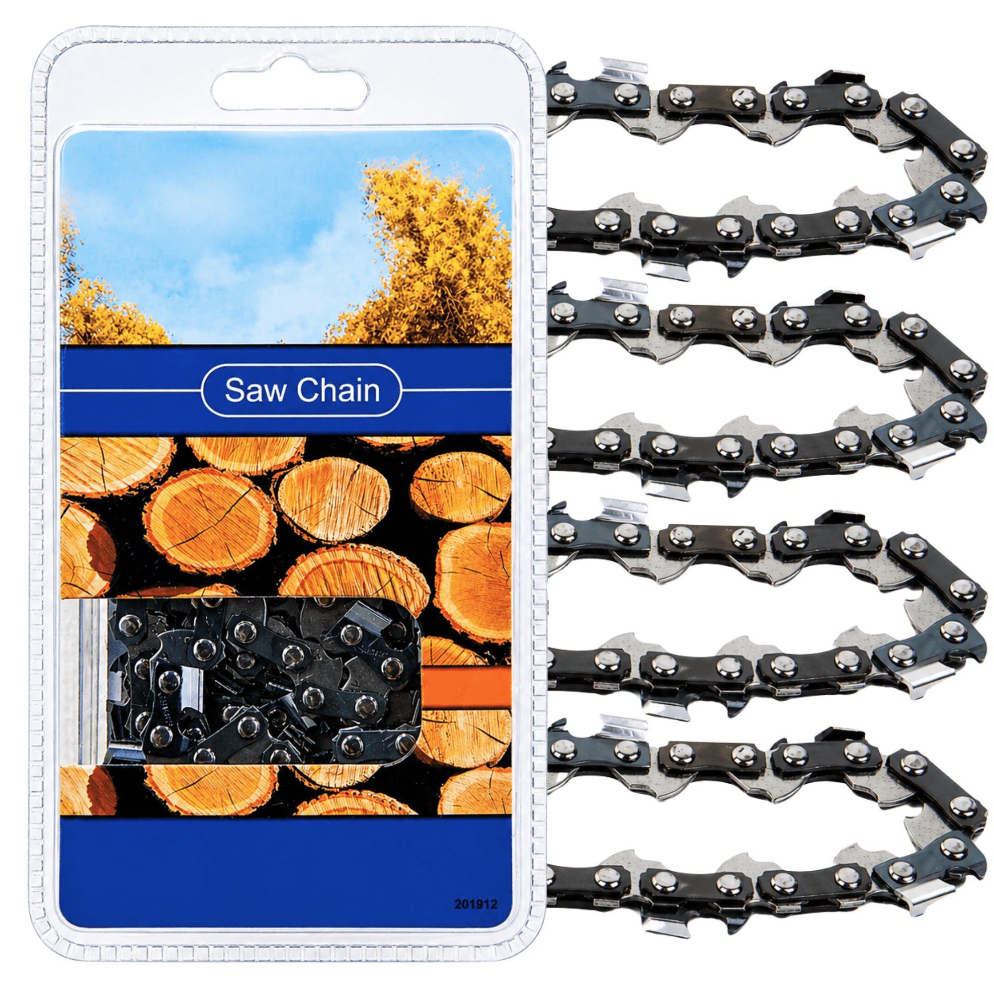 Jeremywell 20 Inch Full Chisel Chainsaw Chain Blade 72 Drive Links 3/8 ...