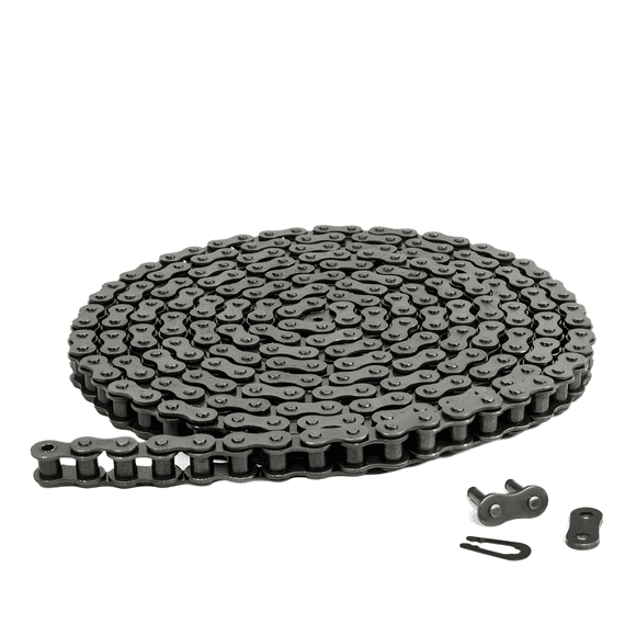 Jeremywell #35 Roller Chain 4 Feet (128 Links) + 1 Master Link for Go Karts, Mini Bikes, Motorcycles, Dirt Bike and Industrial Machinery