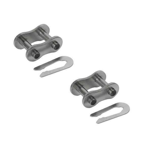 Jeremywell 50NP Nickel Plated Roller Chain Connecting Link (2PCS)