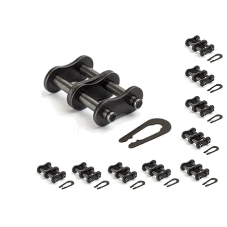 Jeremywell 60-2 Double Strand Roller Chain Connecting Link (10PCS)