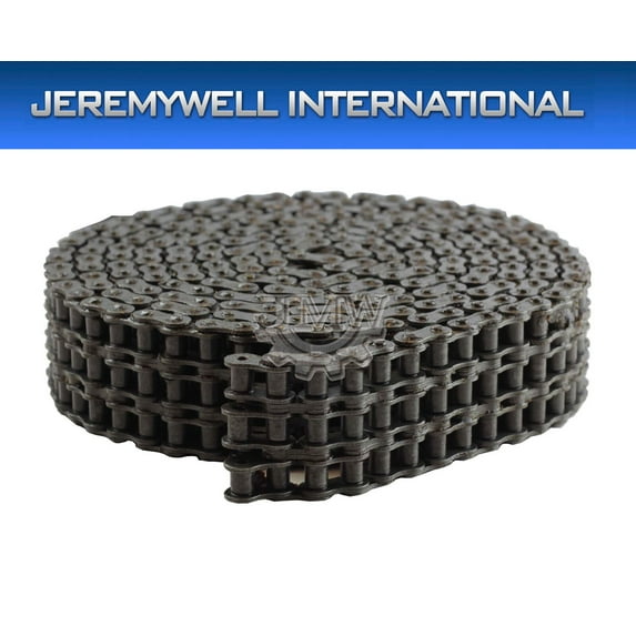 Jeremywell 60-3 Triple Strand Roller Chain 10 Feet with 1 Connecting Link