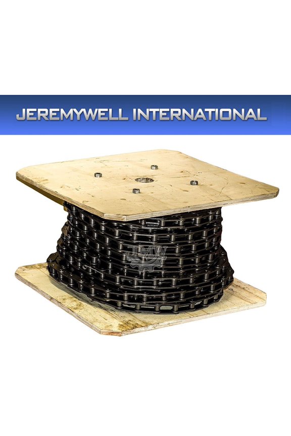A2050 Conveyor Roller Chain 100 Feet with 10 Connecting Links - Double Pitch - Agricultural Conveyor Chain