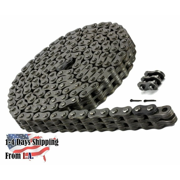 Jeremywell BL1234 Leaf Chain 10 Feet for Forklift Masts,Hoisting with 1 Connecting Link