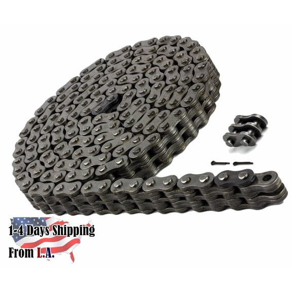 Jeremywell BL1244 Leaf Chain 10 Feet for Forklift Masts,Hoisting with 1 Connecting Link
