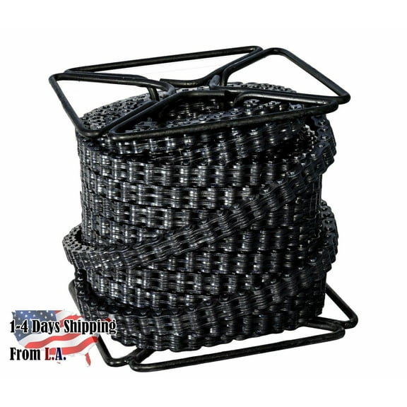 Jeremywell BL834 Leaf Chain 100 Feet for Forklift Masts,Hoisting with 10 Connecting Links