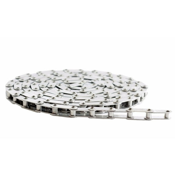 Jeremywell C2050H-HPSS Heavy Duty Hollow Pin Stainless Steel Conveyor Roller Chain 10 Feet with 1 Connecting Link