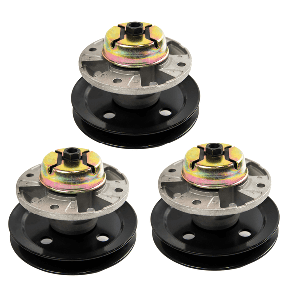 Jeremywell Spindle Assembly Replaces John Deere AM121342 AM121229 Fits 48" 54" Decks - 3 Pieces
