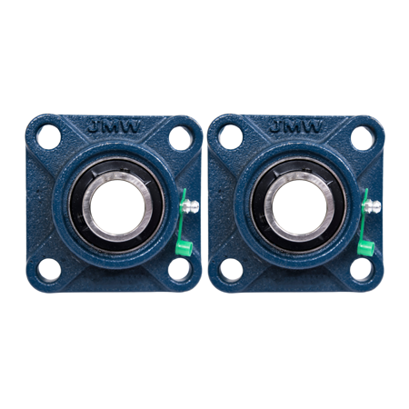 Jeremywell UCF204-12 3/4" 4-Bolt Flange Bearing, 2 Pack, Cast Iron